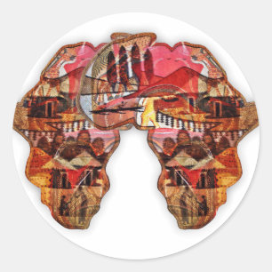 Adesivo Mapa Africano: Celebrar a Estação com a Cultura