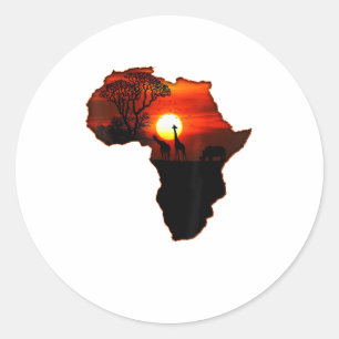 Adesivo Mapa Africano de Camisas T Do Sol Sul-Africano