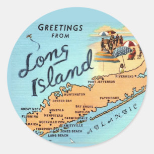 Adesivo Mapa Antigo da Ilha Longa