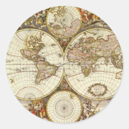 Adesivo Mapa antigo de Frederick de Wit, c. 1680