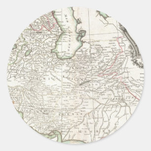 Adesivo Mapa antigo de Persia Irã, de Afeganistão, & de