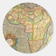 Mapa Antigo do Mundo de Gerardus Mercator da Áfric