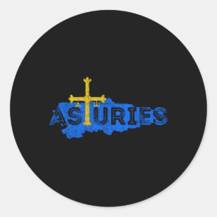 Adesivo Mapa Asturiano E Espanha Das Astúrias Afetadas Pel