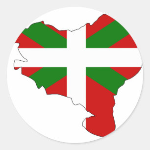 Adesivo Mapa Basque da bandeira
