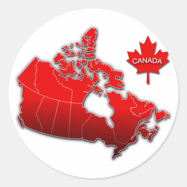 ADESIVO MAPA CANADÁ (Frente)