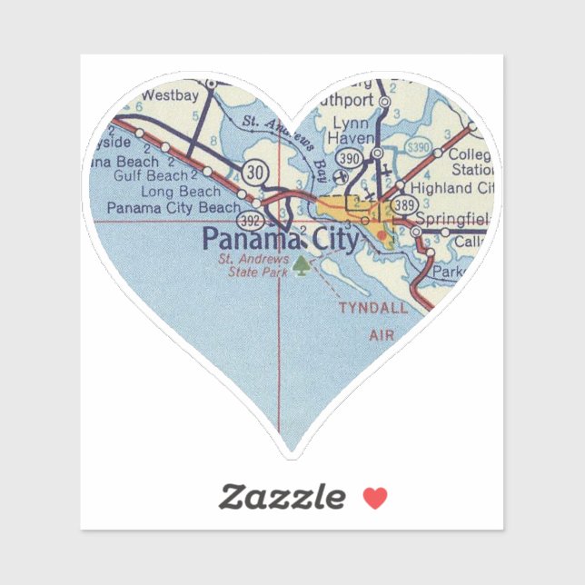 Adesivo Mapa Clássico da FL Cidade do Panamá (Folha)