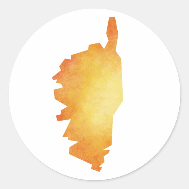 Adesivo Mapa Córsega (Frente)