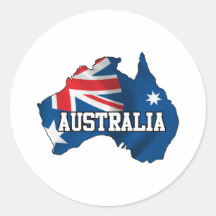 Adesivo Mapa Da Austrália