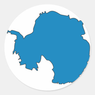 Adesivo Mapa da bandeira da Antártica