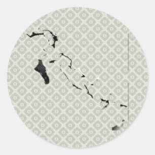 Adesivo Mapa da bandeira de Bahamas sem redução