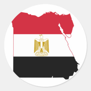 Adesivo Mapa da bandeira de Egipto POR EXEMPLO
