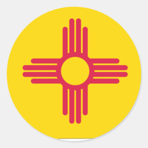 Adesivo Mapa da bandeira de New mexico