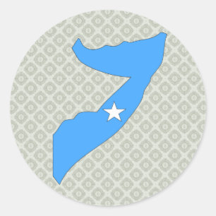 Adesivo Mapa da bandeira de Somália sem redução