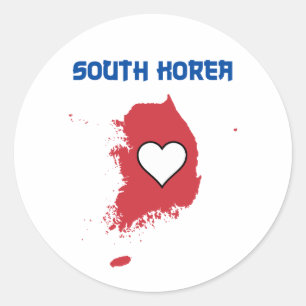 Adesivo Mapa da Coreia do Sul