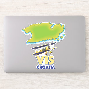 Adesivo Mapa da Croácia Vis
