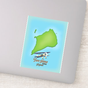 Adesivo Mapa da ilha Iwo Jima Japão