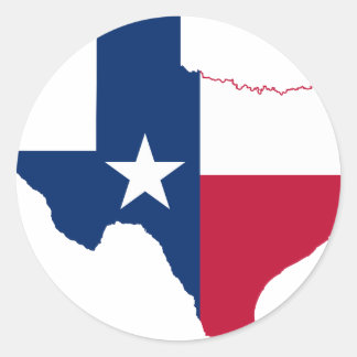 Adesivo Mapa de bandeira do Texas