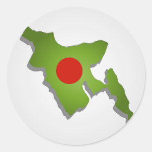 Adesivo Mapa de Bangladesh