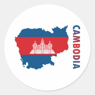 Adesivo Mapa de Cambodia