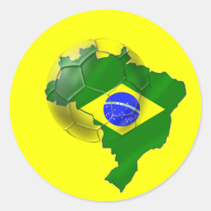 Adesivo Mapa de camisetas e de presentes da bola de