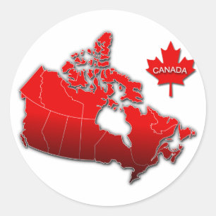ADESIVO MAPA DE CANADÁ
