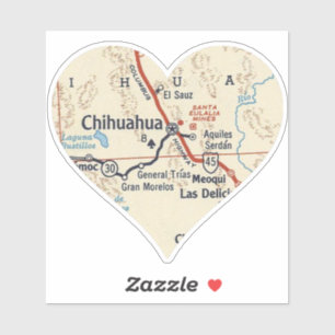 Adesivo Mapa de Chihuahua