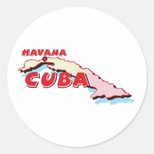 Adesivo Mapa de Cuba