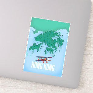 Adesivo Mapa de Hong Kong