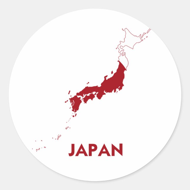 ADESIVO MAPA DE JAPÃO (Frente)
