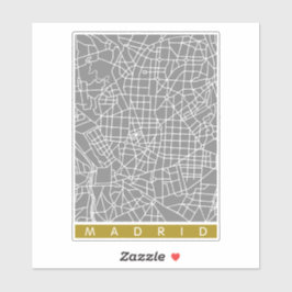 Adesivo Mapa de Madrid