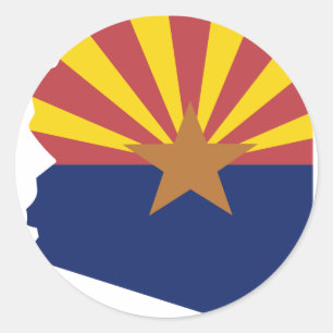 Adesivo Mapa de Sinalizador de arizona