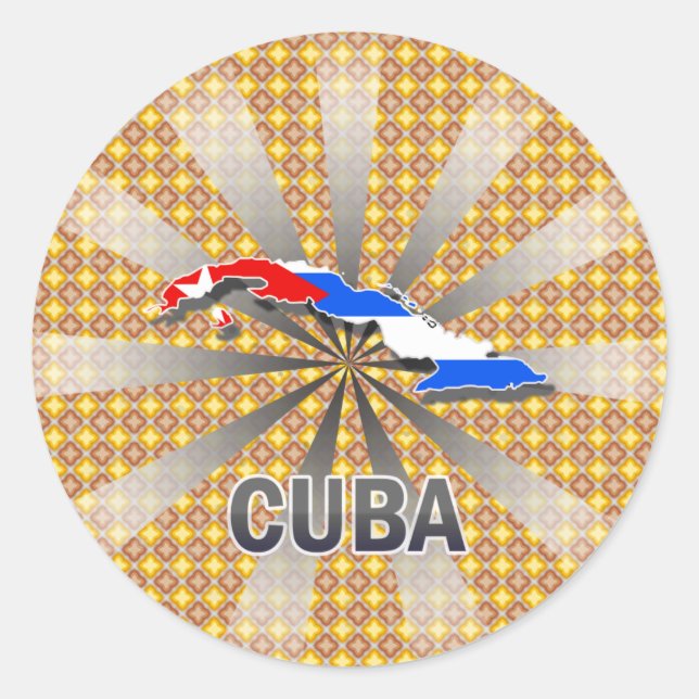 Adesivo Mapa de Sinalizador de Cuba 2.0 (Frente)