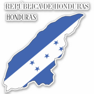 Adesivo Mapa de Sinalizador de Honduras