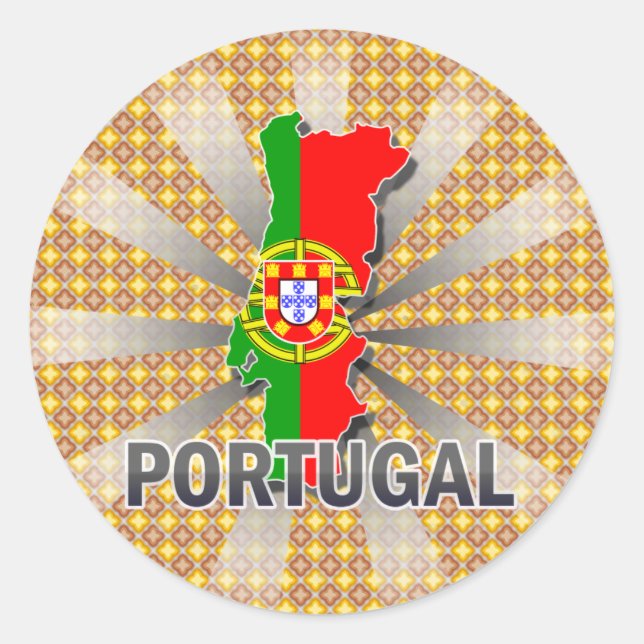 Adesivo Mapa de Sinalizador de Portugal 2.0 (Frente)