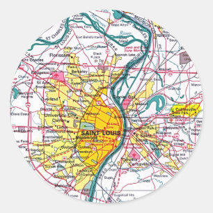 Adesivo Mapa de St Louis