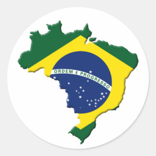 Adesivo mapa do Brasil