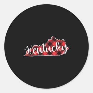 Adesivo Mapa do Estado de Kentucky Xadrez de Búfalo Natal 