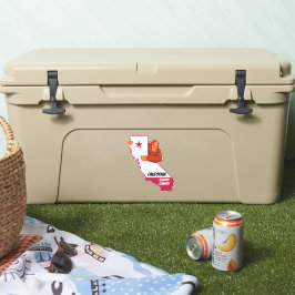 Adesivo Mapa do Estado do Pé Grande da Califórnia