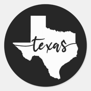 Adesivo Mapa do Estado do Texas EUA