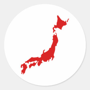 Adesivo Mapa do Japão