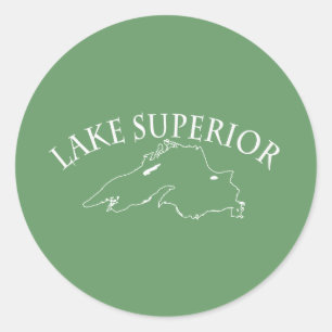 Adesivo Mapa do Lago Superior