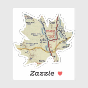 Adesivo Mapa do Lytton BC