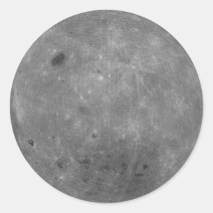 Adesivo Mapa do Orbiter de Reconhecimento Lunar Lado Longo