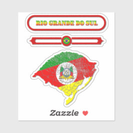 ADESIVO MAPA DO RIO GRANDE DO SUL. SAMER BRASIL