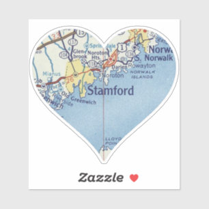 Adesivo Mapa do Stamford Vintage
