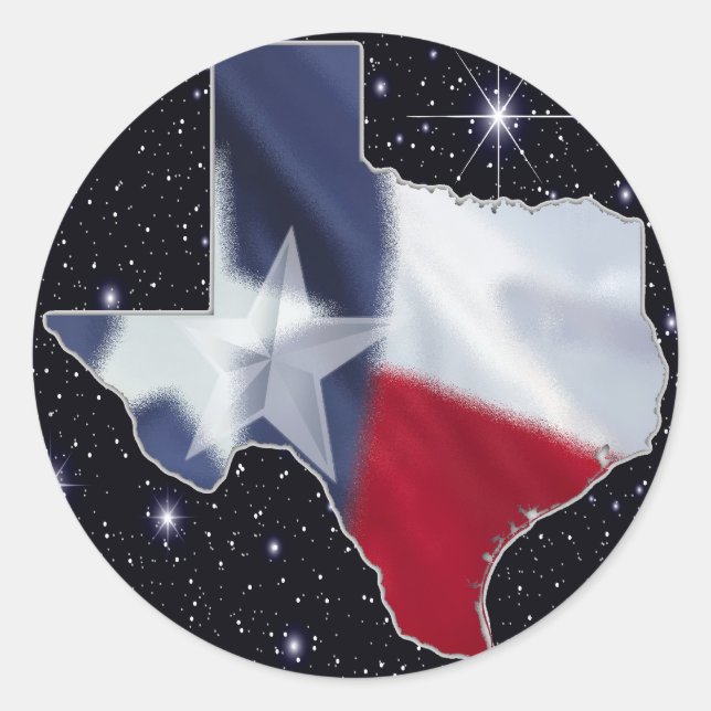 Adesivo Mapa do Texas (Frente)