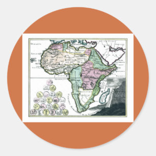 Adesivo Mapa do Vetus 1720 na África
