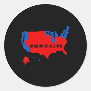 Adesivo Mapa Eleitoral 2024 Estados Unidos Da América Dumb