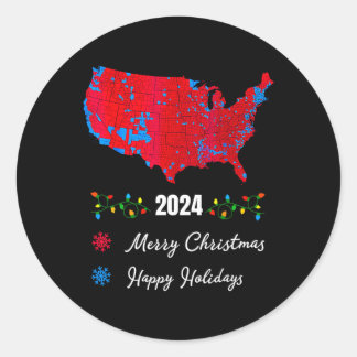 Adesivo Mapa Eleitoral 2024 Feliz Natal Trump Nova Presi