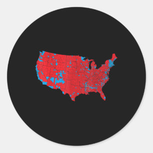 Adesivo Mapa Eleitoral Americano 2024 Presidente Trump Rep